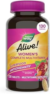 Nature's Way Alive! Womens Energy Complete Multivitamin, High Potency B-vitamins, 130 Tablets, 130 Count