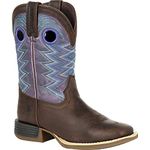 Durango Lil' Rebel PRO Big Kid's Amethyst Western Boot Shoe