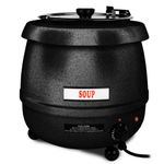 Excellante SEJ30000C 10.5-Quart Stainless Steel Soup Warmer, Black