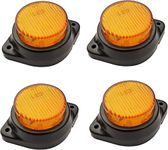 APSMOTIV Combination Outline Marker Side Indicator Flasher Decoration Light Rear Lamp Set 24 Volts for Trucks Trailers Bus Caravan Tractor and Universal Commercial Applications Amber Color 4 Pieces