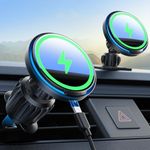 Lamicall for MagSafe Car Mount Charger - [Ultra Magnet] 15W Wireless Car Phone Holder Charger - HandsFree Magnetic Phone Holders for Your Car Vent for iPhone 17 16 15 14 13 Pro Max Handlebar, Mom Gift