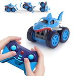 MaxTronic Direct Charge My First Remote Control Cars for Toddlers, Adjustable Speed Shark Car, 2.4GHz 360°Rotation Mini Racing RC Car Gifts for Kids 1, 2 or 3 Year Olds Boys Girls Toys