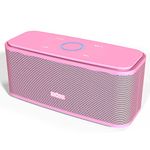 DOSS Bluetooth Speaker, SoundBox Touch Portable Wireless Bluetooth Speaker with 12W HD Sound and Bass, IPX5 Waterproof, 20H Playtime,Touch Control, Handsfree, Speaker for Home,Outdoor,Travel- Pink