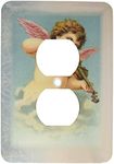 3dRose LSP_163370_6 Image of Angel Playing The Violin 2 Plug Outlet Cover