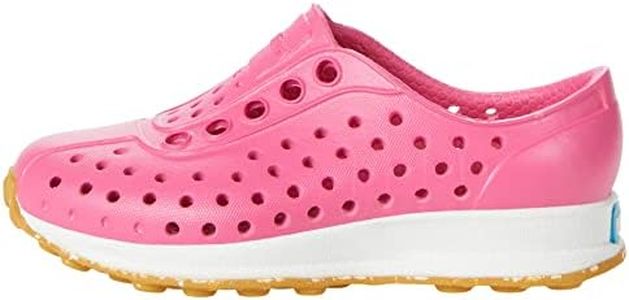 Native Shoes Unisex-Child Robbie (Toddler) Sneaker, Hollywood Pink/Shell White/Mash Speckle Rubber, 7 Toddler