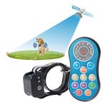 Wireless Dog Fence GPS Training Collar 2 in 1 System, Adjustable Range Dog Wireless Fence 50-990 Feet, Wireless Charging Wireless GPS Dog Fence, Fully Sealed Waterproof Collar Receiver