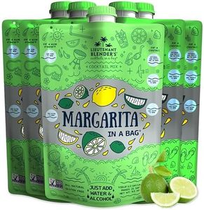 Lt. Blender's Margarita in a Bag - Margarita Mix - Each Bag Makes 1/2 Gallon of Frozen Margaritas – Non-GMO Cocktail Mix - No Blender Needed – Add Liquor, Wine or as a Mocktail (Pack of 5)