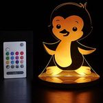 TULIO Dream Lights Night Light - Best Color Changing Kids Table Lamp for Boys/Girls, Remote Control, USB Power, 12 Colors for Bedroom or Decor