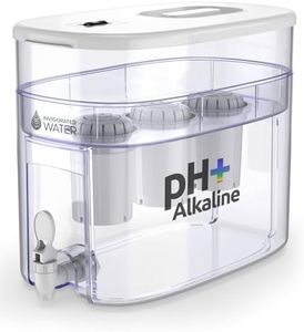 Invigorated Alkaline Water Machine - Countertop Filter Dispenser for Home/Office - 300 Gallon Capacity - 3 pH001 Filters - 3.3 gal