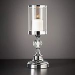 Karina Bailey Crystal Effect Chrome Candle Holder