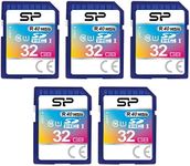 32GB 5-Pack SDHC Class 10 UHS-1 Flash Memory Card by Silicon Power