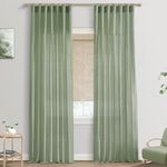 Sage Green Curtains 108 Inches Long for Big Window,Extra Long Curtains for High Ceiling Living Room,Light Green