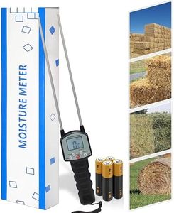 Digital Hay Moisture Meter Tester, Hay Moisture Probe with TrueMoist™ Technology for Accurate Realtime Monitoring and Optimal Hay Quality, Wheat Straw Alfafa Forage Hay - 1 Year Warranty