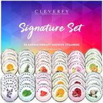 Cleverfy Shower Steamers Aromatherapy - 36 Pack of Shower Bombs with Essential Oils. Self Care Birthday Gifts for Women and Valentines Day Gifts for Her and Him. Signature Set