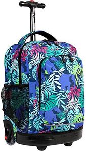 J World New York Sunny Rolling Backpack for Kids and Adults, Savanna, One Size, Sunny Rolling Backpack for Kids and Adults