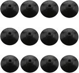 Wantane Fish Tank Suction Cup Clips Black Sucker Clips Aquarium Suction Cup Clips Fish Tank Attachments for Tank Pump, Overhead Line Tube,etc. （28mm/1.1inch）-12PCS