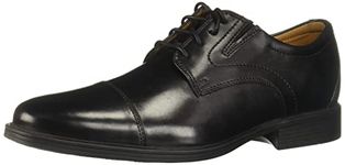 Clarks Men's Whiddon Cap Oxford, Black Leather, 14