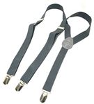 WHOLESOME DEAL Unisex Stretchable Suspender (Grey, Free Size)