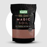IFFCO Urban Gardens - Magic Soil 5kg - Potting Soil Mix with Added Organic Manure, Substrate & Seaweed - Ready-to-Use Soil Less Potting Mix for Garden Plants - Made with Export Quality Cocopeat
