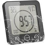 ALLOMN Bathroom Clock, LCD Digital 