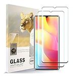 AYSOW Screen Protector for Xiaomi Mi Note 10 Lite [2 Pack] HD All Coverage Tempered Glass Film Anti-fingerprint Bubble Free Easy to Install 9H Hardness Glass Protector for Xiaomi Mi Note 10 Lite