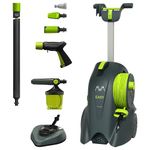 AVA Pressure Washer P57 XL with Metal Pump, Zero-Force Gun, 145 Bar, 500 L/H Flow, 2000 W, 12 m Hose, Foam Cannon, Patio Cleaner, Green, Extra-Large
