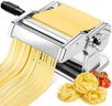 YASHE 3-in-1 Pasta Maker with Cleaning Kit, Adjustable Thickness Settings Pasta Maker Machine with Pasta Roller and Cutter, Dual Width Noodle Maker for Pasta, Spaghetti, Fettuccine, Lasagna