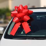 3D Gift Bow with Suction Cup for Large Presents, Cars, Bicycles, Appliances - 18" x 34" - Indoor/Outdoor Use