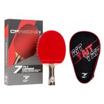 YAIT Sports Carbonix Carbon Table Tennis Racket with Stylish Cover Bag | 7-Ply Carbon Blade + ITTF Standard Rubber | Professional Table Tennis Racquet for Spin, Speed & Control | Advanced TT Bat