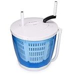 Navaris 2-in-1 Mini Washing Machine and Spin Dryer - Holds up to 1 kg - Portable Hand Cranked Non-Electric Top Washer/Dryer for Camping, Caravans