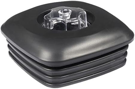 CRANDDI Replacement Lid with Filler Cap for Blender YL-010, Surrounded with Rubber Gasket, Plastic Lid and center cap, Black, L5"xW5"xH2"