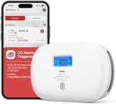 X-Sense Smart Carbon Monoxide Detector XC0C-iR, Silence via App, CO Alarm with LCD Digital Display, Carbon Monoxide Alarm with Replaceable Battery, 1-Pack