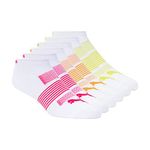 PUMA Women's 6 Pack Runner Socks, White, 9-11