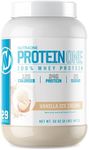 ProteinOne Whey Protein Powder by NutraOne – Non-GMO and Amino Acid Free Protein Powder (Vanilla Ice Cream - 2 lbs.)