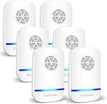 6 Packs Ultrasonic Pest Repeller, Lickoon Electronic Pest Repellent Plug in Indoor Pest Control for Insect, Roaches, Mice, Spider, Ant, Bug, Mosquito Repellent for House Garage Warehouse Office Hotel