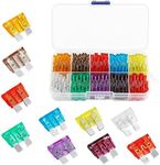 100Pcs Car Fuse Kit - Replacement Auto Rv Fuses Assortment Kit for Car/RV/Truck/Motorcycle(5A 7.5A 10A 15A 20A 25A 30A 35A 40A 50A) - Micro Blade Fuses Automotive