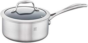 ZWILLING J.A. Henckels 64085-180 Spirit Ceramic Nonstick Saucepan, 2-qt, Stainless Steel