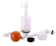 New Ware® Flush Tank Syphon Kit Full Set - Flushing Cistern Accessories, Standard Size (White) Polyvinyl chloride (PVC)