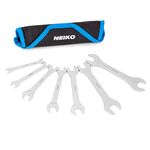 Neiko 03581A Super Thin Wrench Set, 3-4mm Thick, 7 Piece, Metric Sizes 6-19mm