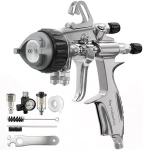 Tilswall Pinto Chrome AB Two-Component HVLP Spray Gun, Ideal for Laboratory Use and Precision DIY Project, Suitable for 1:1 Precise Mixing in Silver Mirror Reactions, 565g Ultral-Light Air Paint Gun
