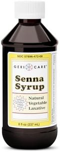 GeriCare Senna Stool Softener Syrup, Natural Vegetable Laxative, 8 Fl Oz (Pack of 2)