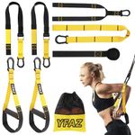 YFAZ Home Resistance Training Kit, Suspension Trainer, Door Anchor and Mesh bag for Gym; Full body Workouts for Home, Travel, Gym, and Outdoor Anchor System,Body Training, Cardio and Cross Training