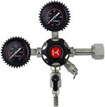 Kegco Elite Series Dual Gauge CO2 Draft Beer Regulator, 1 Product