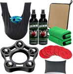 Dansasy 7-in-1 Bowling Ball Cleaner Kit with 6 Sanding Pads for Resurfacing