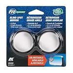 Fit System C0400 Driver Passenger Side Stick-On Adjustable Blind Spot Mirrors Pack of 2 (Packaging may vary)