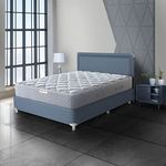 Hypnos Allure Luxury 8 Inch Medium Firm Queen Size Pocketed Spring Mattress Steel Grey (75X60X08, Polyurethane)