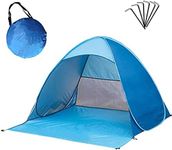 ibforcty Beach Tent Automatic Pop Up Sun Shelter UV Protection Instant Outdoor Kids Playing Camping Tent (Blue)
