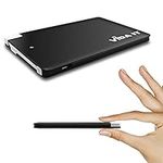 Vida IT 2500mAh vCard Slim Credit Card Power Bank Thin Portable USB External Battery Charger with Built-In Cable Lead For iPhone Samsung Android Mobile Phone Small Pocket Size Mini Lightweight Compact