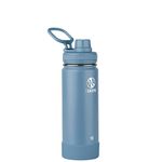 TAKEYA Actives Insulated Stainless Steel Water Bottle with Spout Lid, 18 Ounce, Bluestone