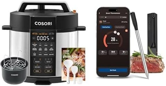 COSORI Pressure Cooker Electric and Wireless Meat Thermometer, 14 Functions(Slow&Rice Cooker, Sous Vide, Cake Maker, etc.), 70% Faster, Non-Stick, 65+ Recipes(Cookbook&Online)